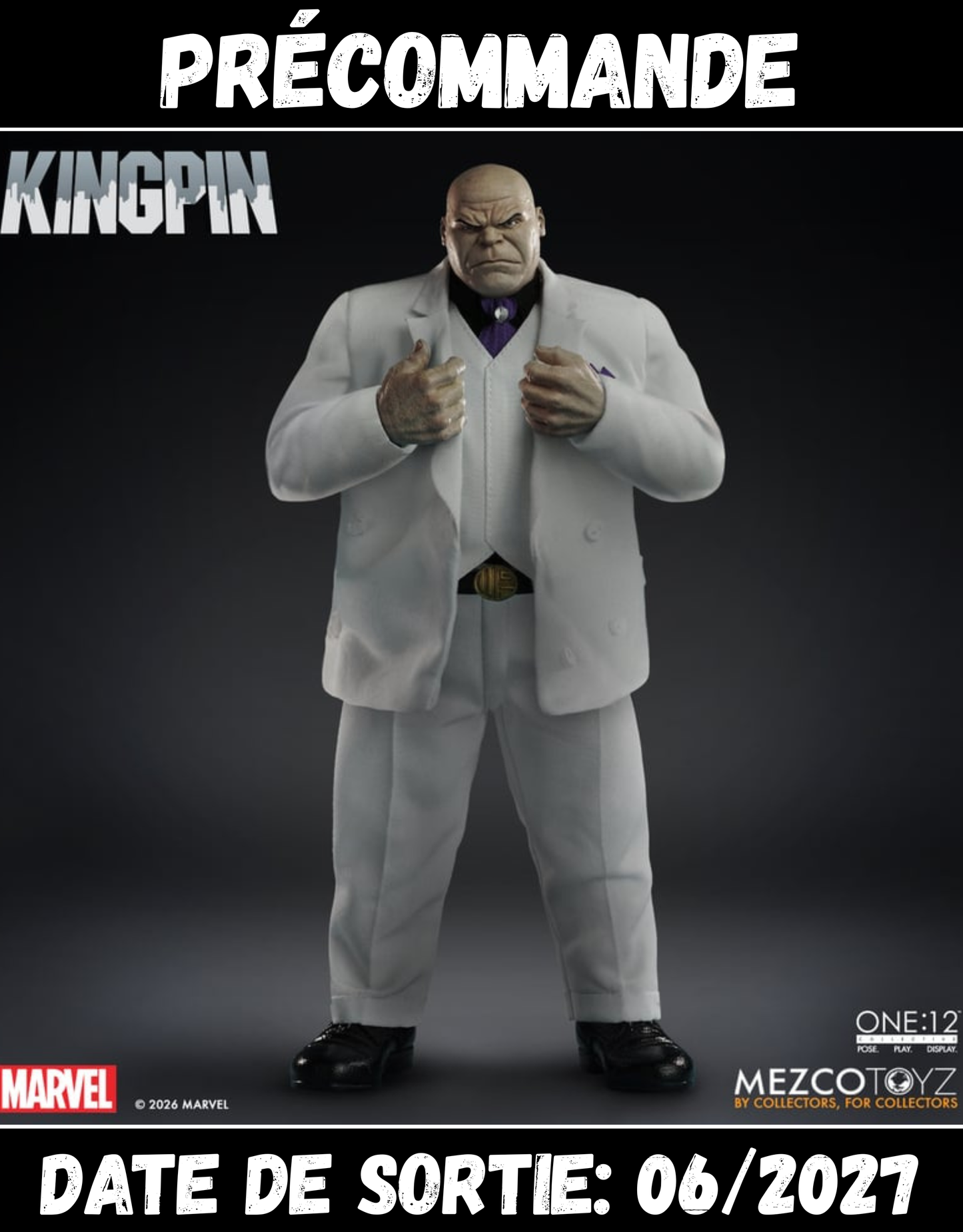 062027 - Marvel - Kingpin - Figurine Articulée Mezco Toys