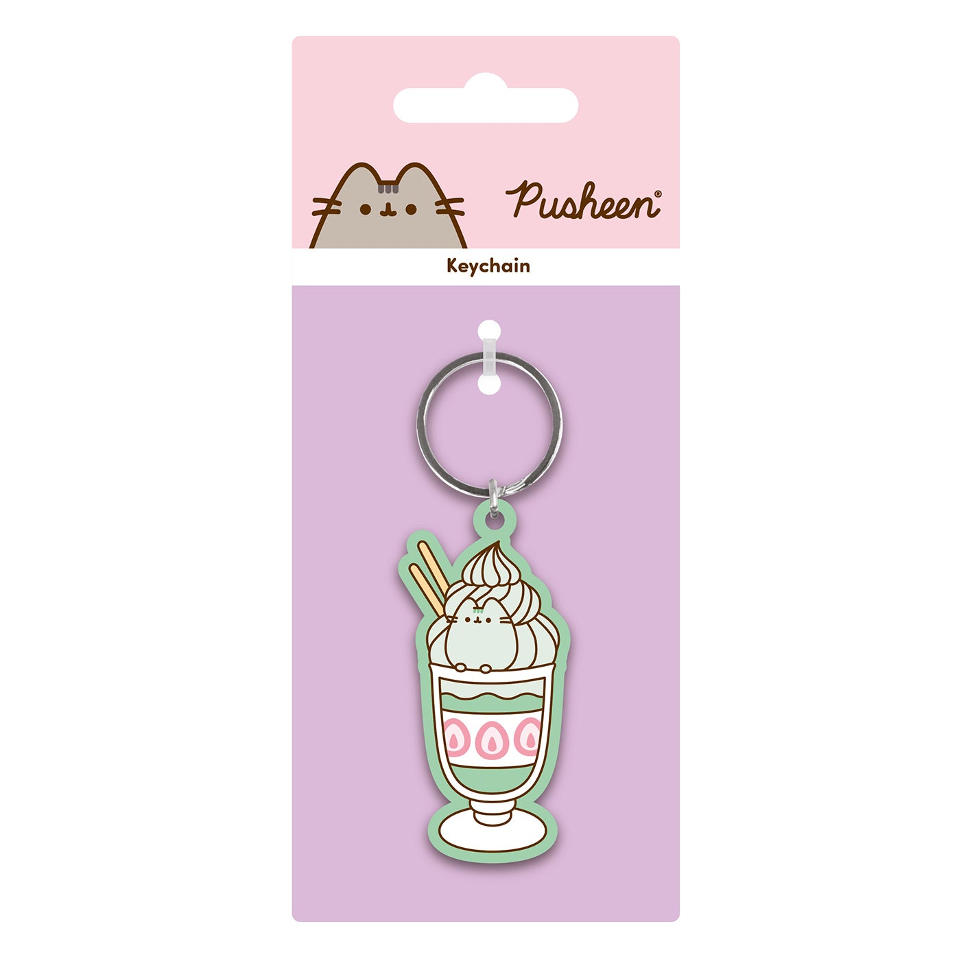 PUSHEEN – Porte-clés Glace en PVC – Officiel