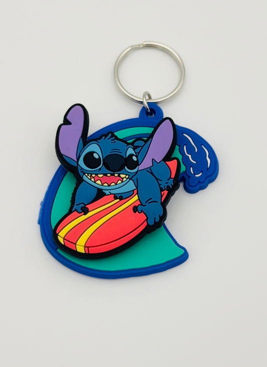 DISNEY – Porte-clés Stitch Surf 3D Spinner – Officiel