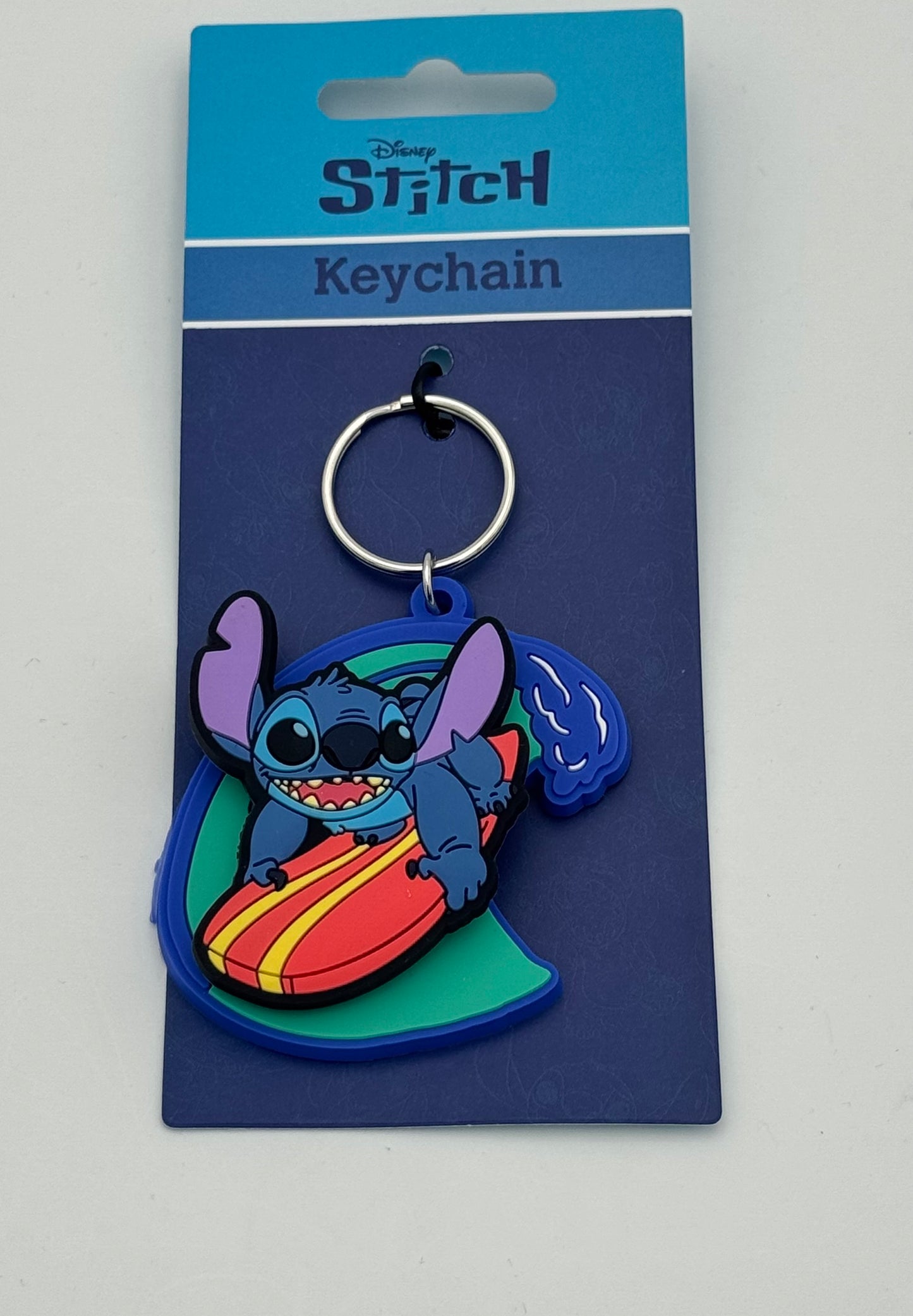DISNEY – Porte-clés Stitch Surf 3D Spinner – Officiel
