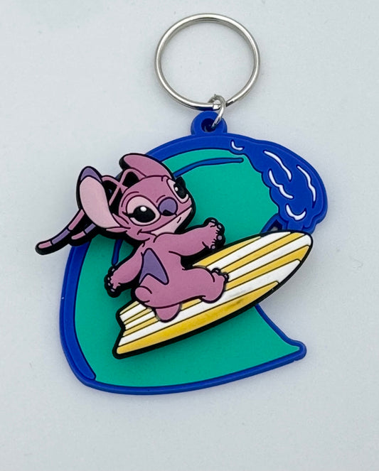 Disney – Angel Surf – Porte-clés 3D “Spinner” officiel