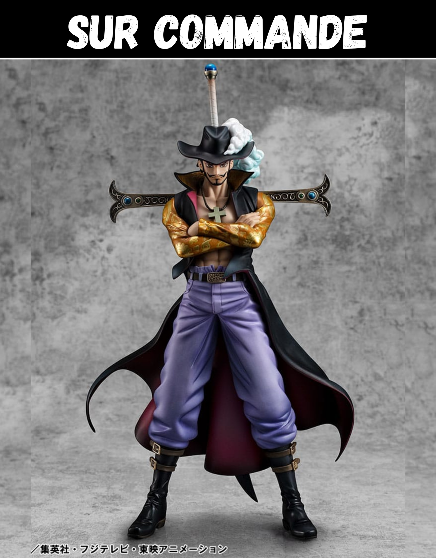 Sur Commande - One Piece - Hawk Eye Dracule Mihawk Ver.R - Statuette Megahouse