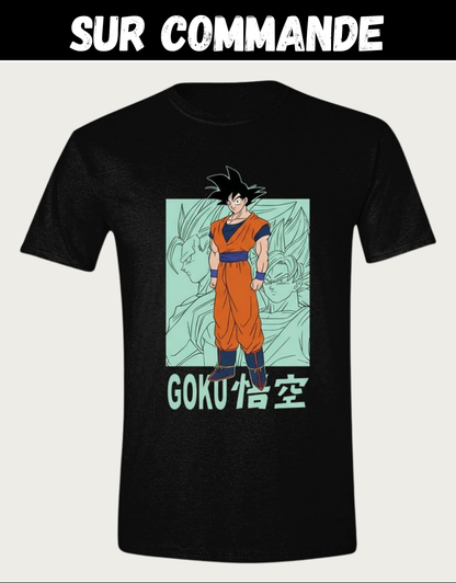Sur Commande - Dragon Ball Z - Goku (Taille S) - T-Shirt Cotton Division