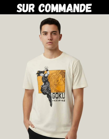 Sur Commande - Dragon Ball Z - Goku Dragon (Taille S) - T-Shirt Cotton Division