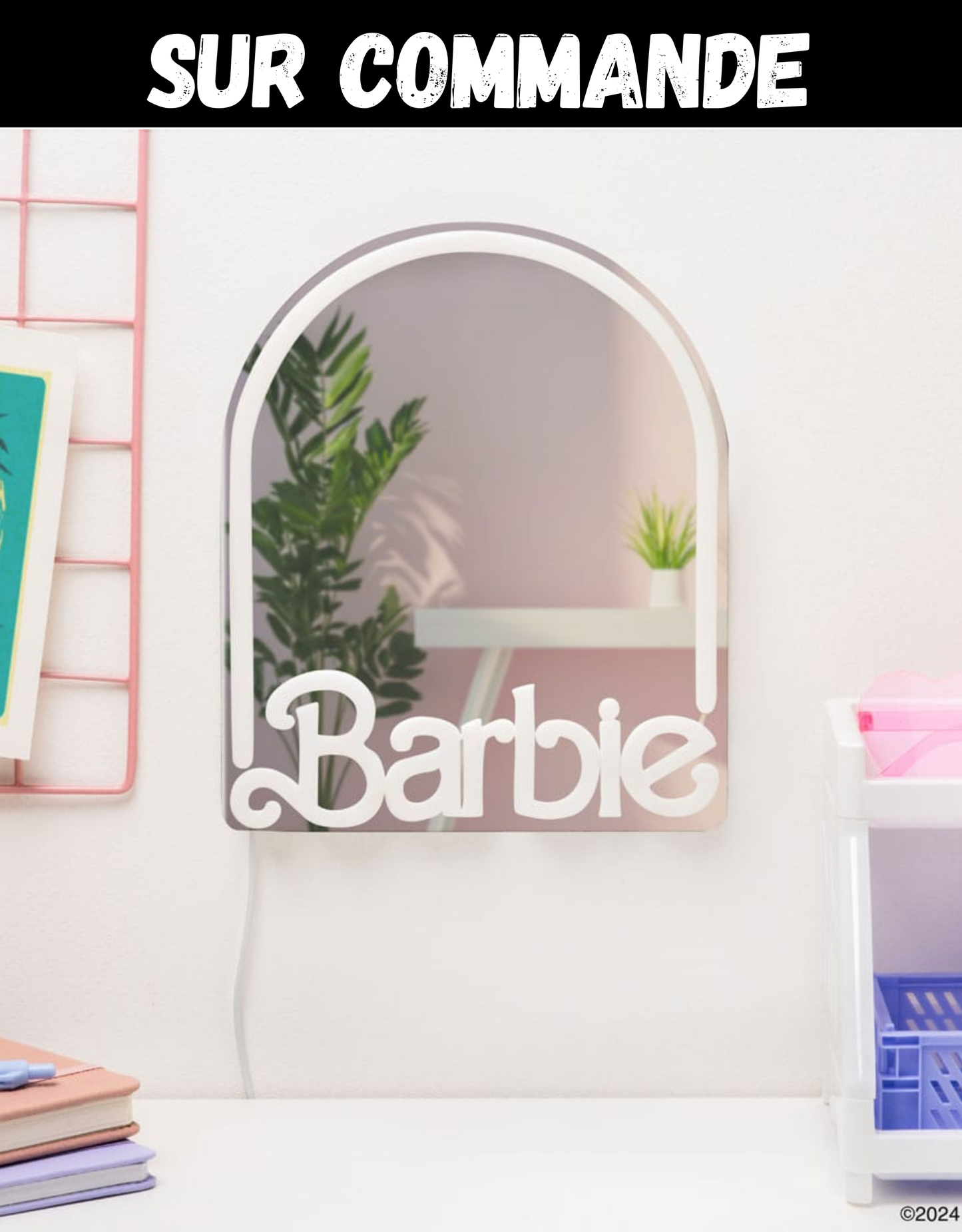 Sur Commande - Barbie - Miroir Mural (Éclairage LED) - Goodies Paladone