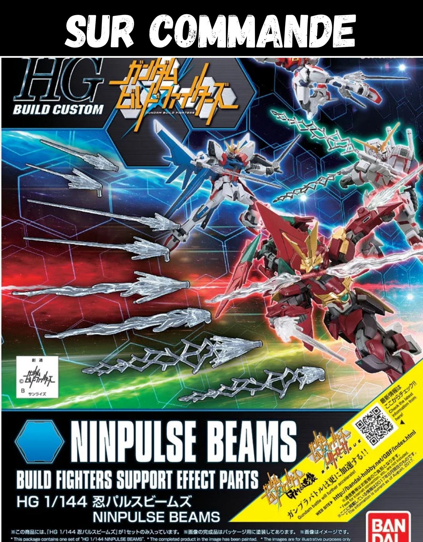 Gundam Build Fighter - HG 1/144 Ninpulse Beams - Accessoire Bandai Model Kit