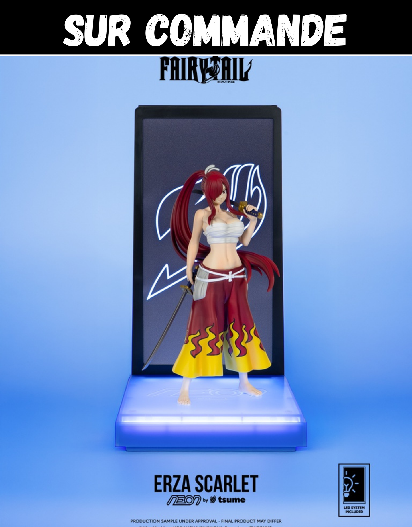 Sur Commande - Fairy Tail - Erza (Néon) - Figurine Tsume