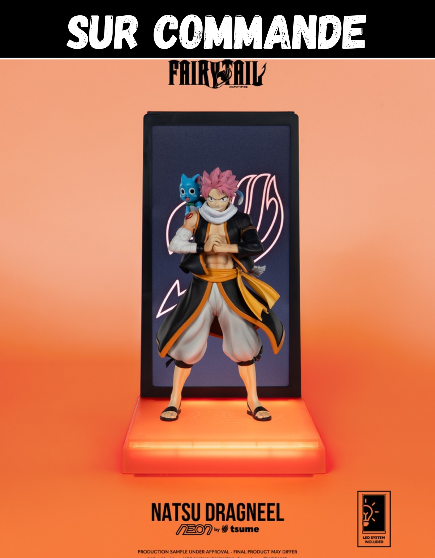 Sur Commande - Fairy Tail - Natsu Dragneel (Néon) - Figurine Tsume