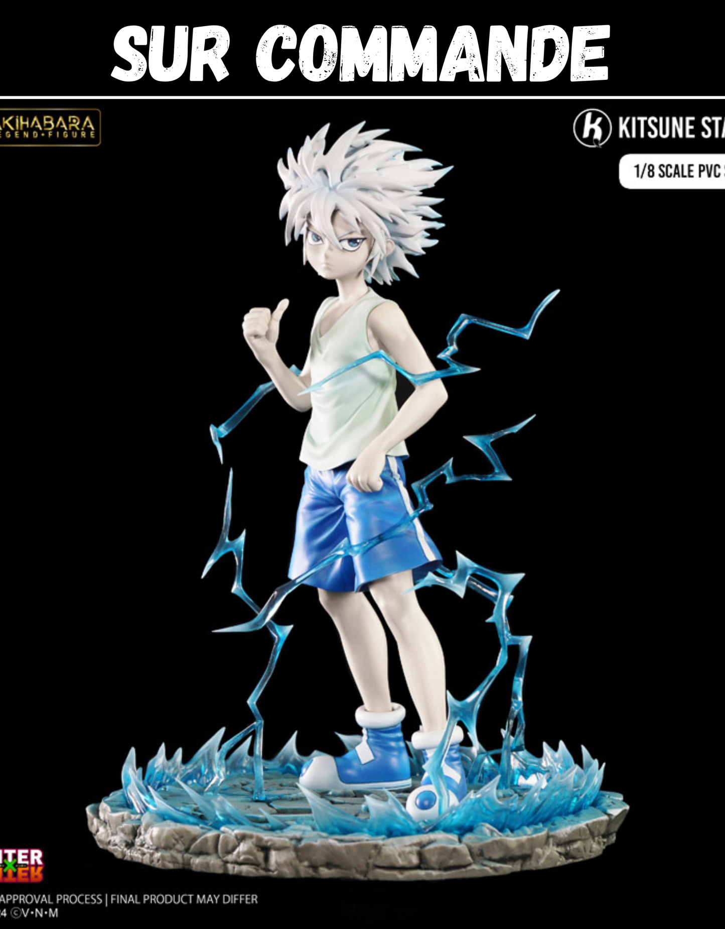 Sur Commande - Hunter X Hunter - Killua Kirua Zoldieck - Statuette Kitsune