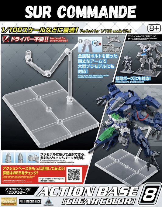 Action Base 8 (clear) - Accessoire Bandai Model Kit