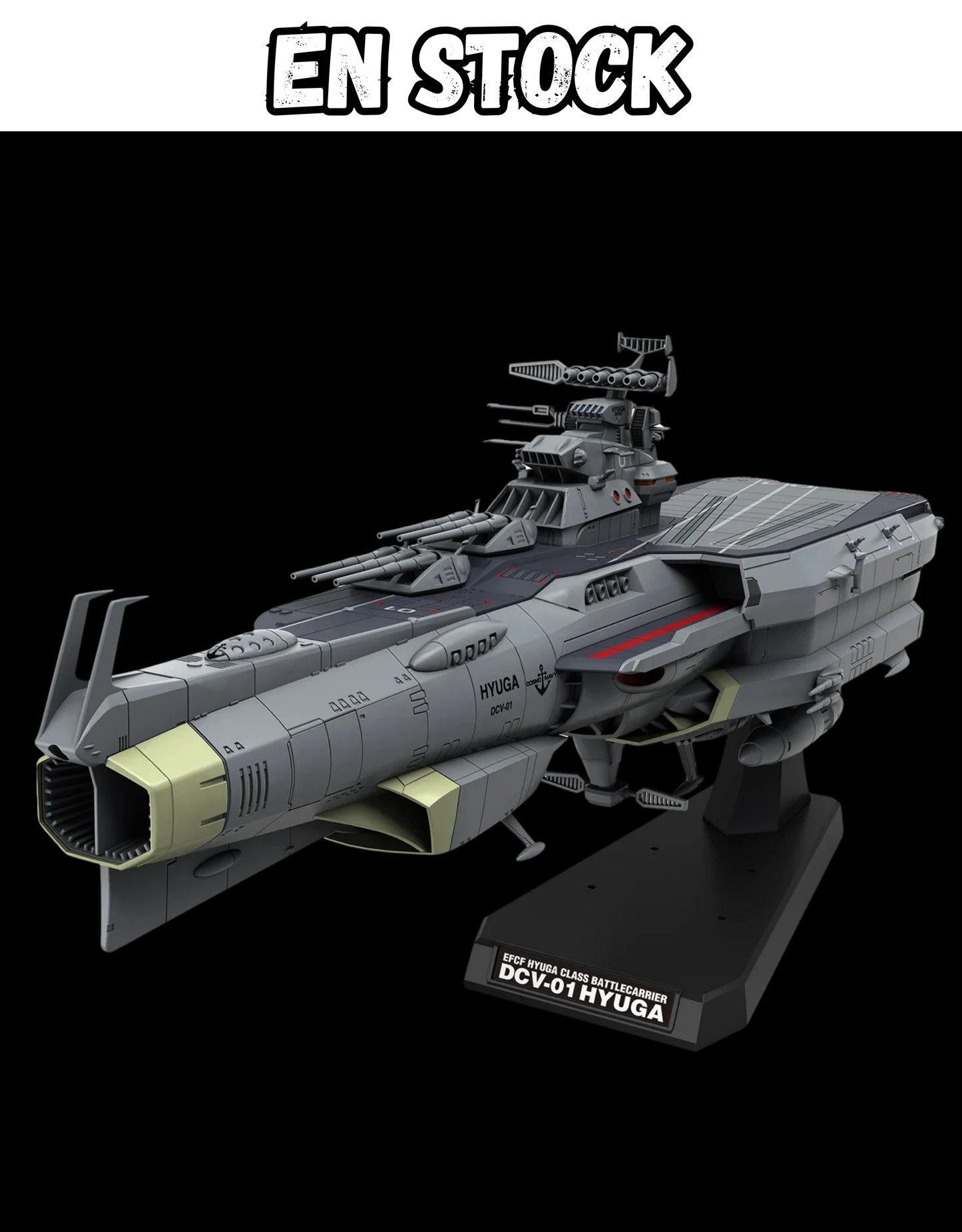 Yamato - 1/1000 EFCF Hyuga Class Battlecarrier DCV-01 Hyuga - Maquette Bandai