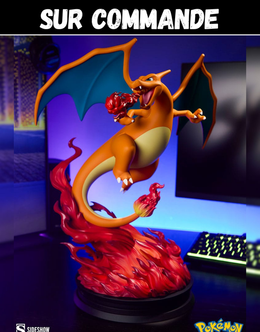 Sur Commande - Pokémon - Dracaufeu - Statuette Sideshow