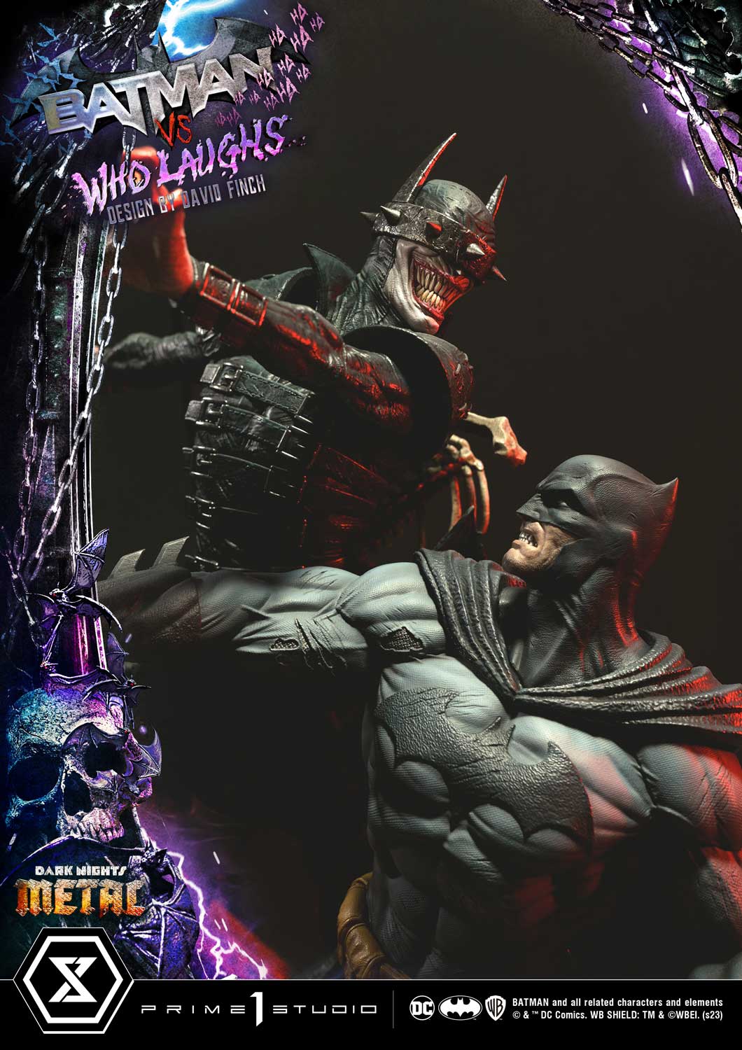 112025 - Batman - Batman VS Batman Qui Rit - Statuette Prime 1 Studio