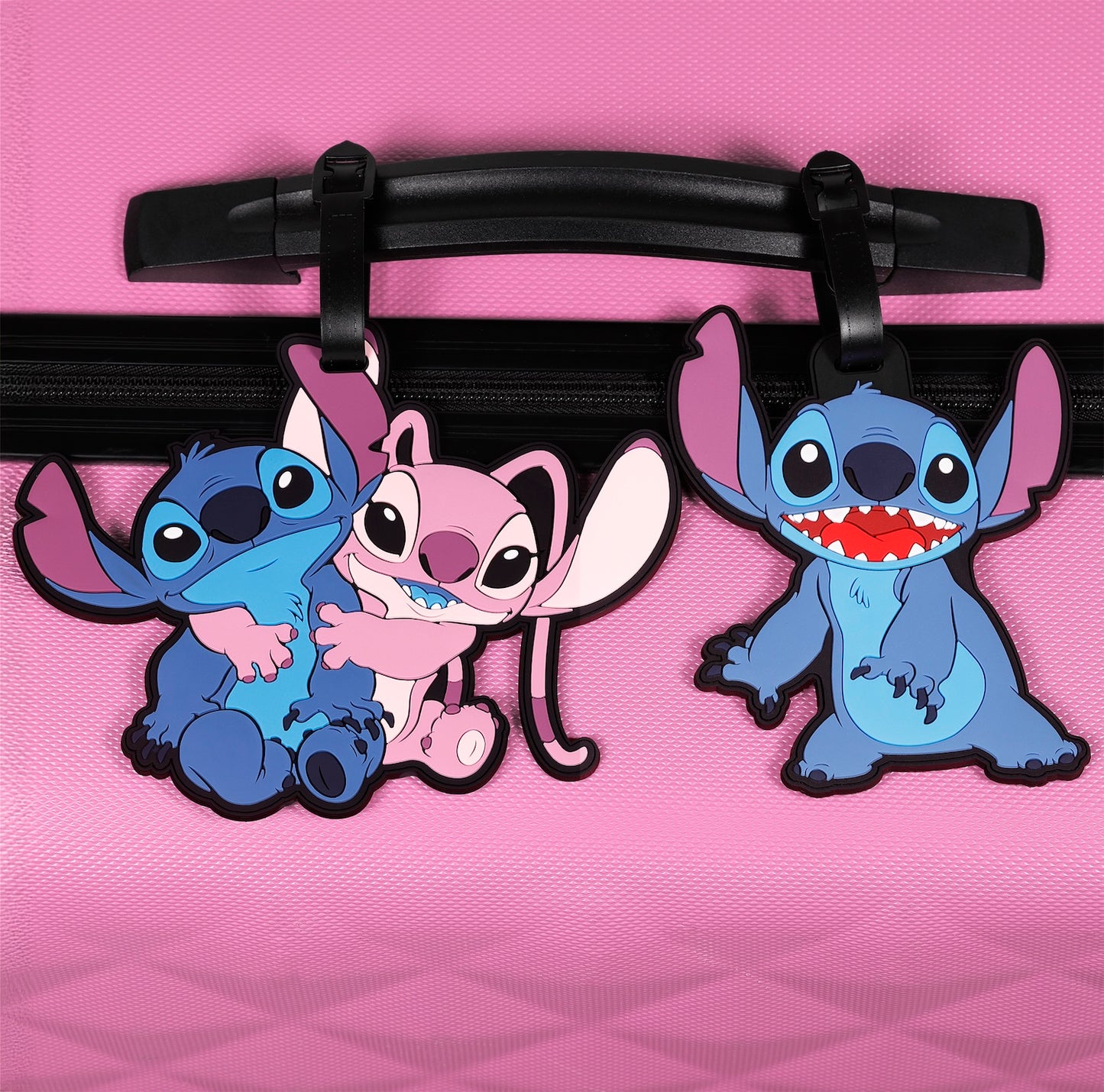 DISNEY – Set d’étiquettes à bagages Stitch & Angel (4 pcs)