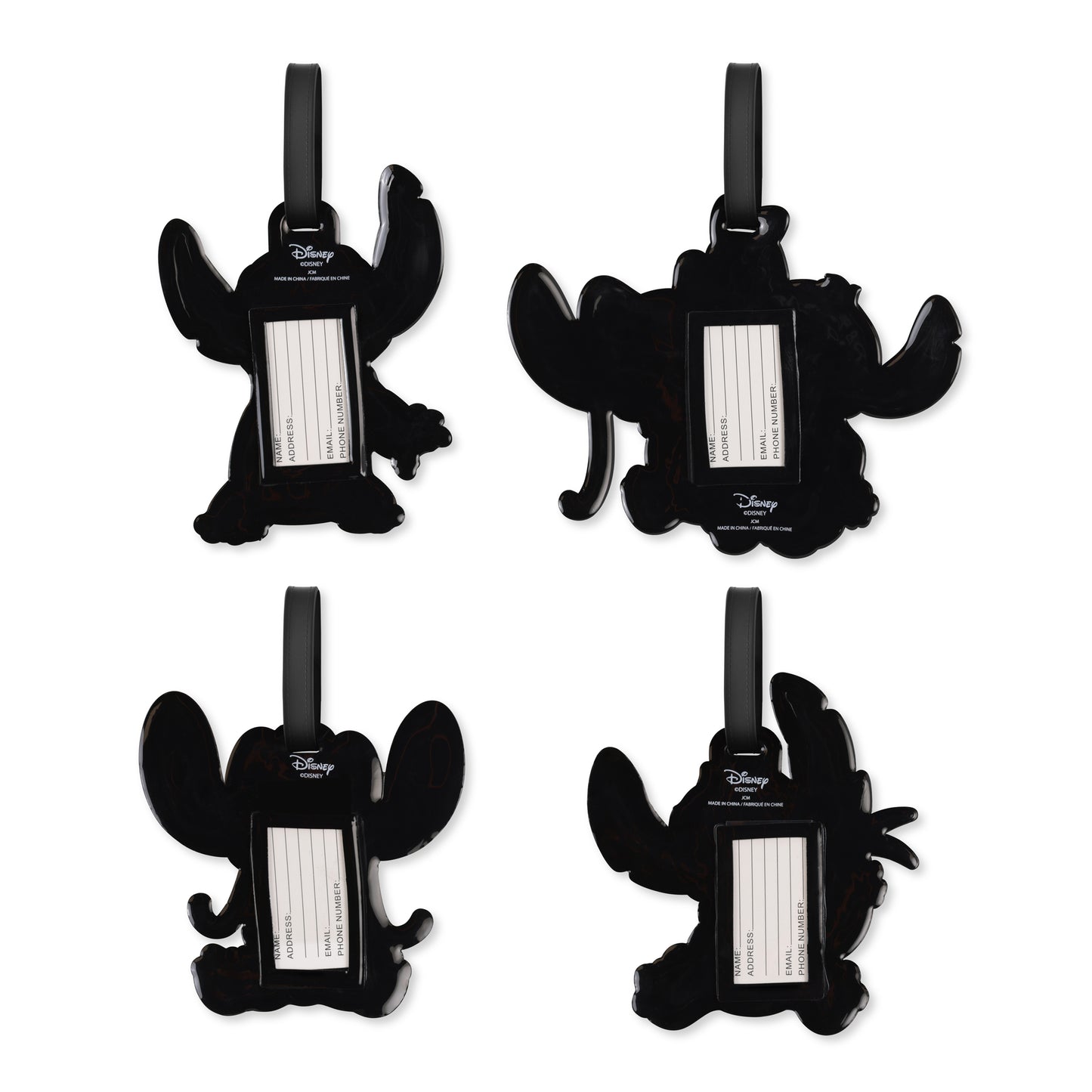 DISNEY – Set d’étiquettes à bagages Stitch & Angel (4 pcs)