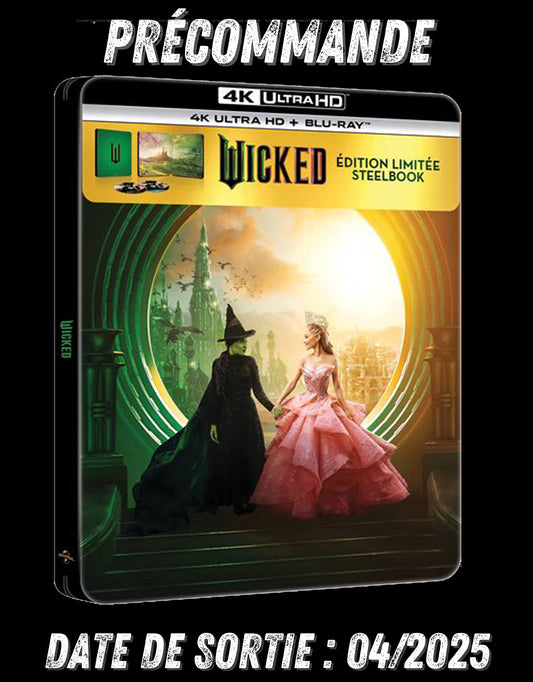 042025  Wicked Édition Limitée Steelbook Blu-ray 4K Ultra HD