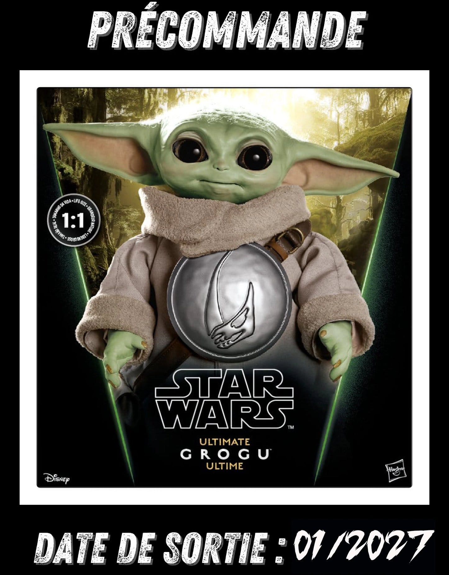 012027 - Star Wars animatronique 1/1 Ultimate Grogu Special Edition 37 cm Hasbro