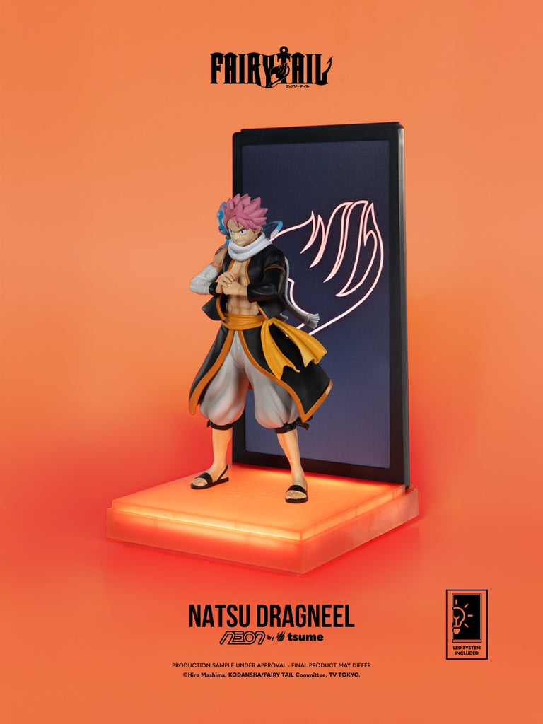 Sur Commande - Fairy Tail - Natsu Dragneel (Néon) - Figurine Tsume