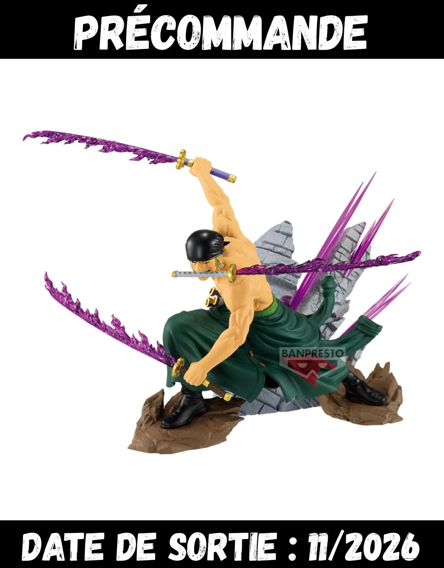 112026 - One Piece - Roronoa Zoro – Figurine Banpresto