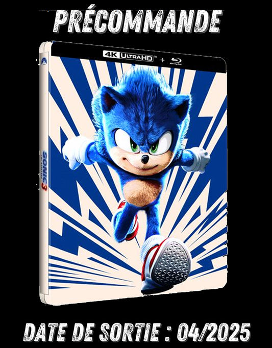 042025  Sonic 3 Édition Limitée Steelbook Blu-ray 4K Ultra HD