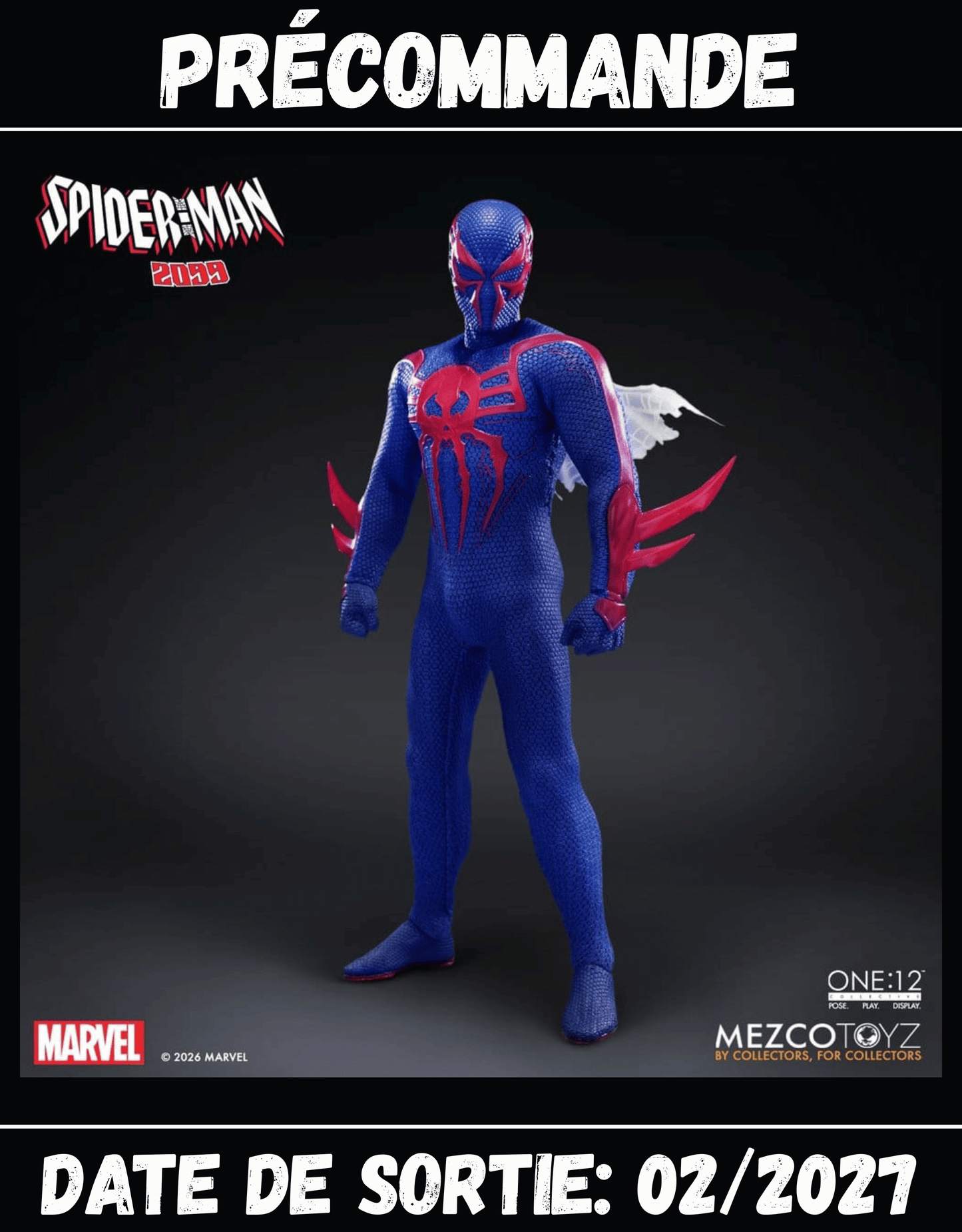 022027 - Marvel - Spider-Man 2099 - Figurine Articulée Mezco