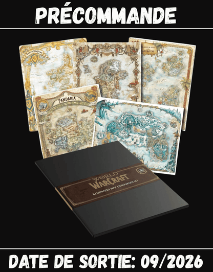 092026 - World of Warcraft - Coffret 5 Lithographies Édition Limitée 36 x 28 cm