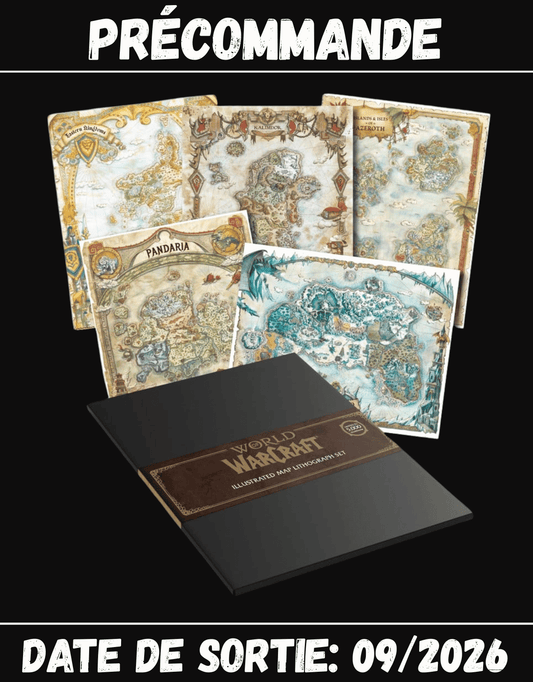 092026 - World of Warcraft - Coffret 5 Lithographies Édition Limitée 36 x 28 cm