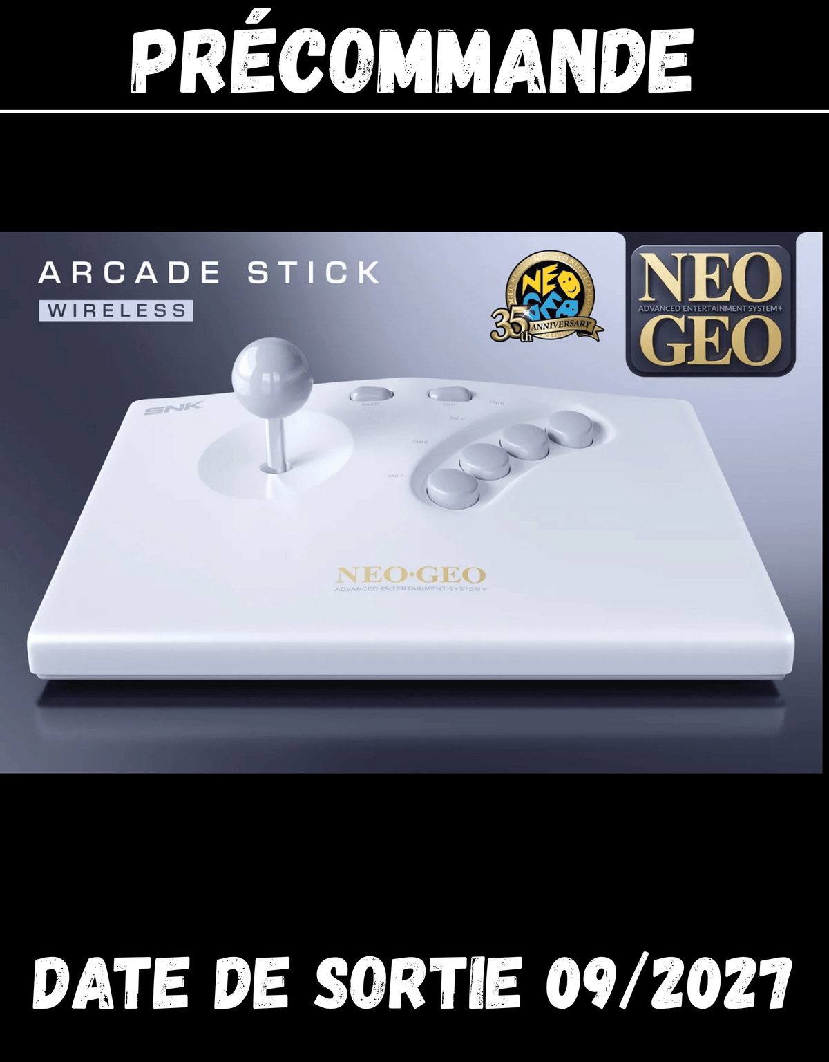 092027-NEOGEO AES+ Wireless Arcade Stick - Anniversary Edition