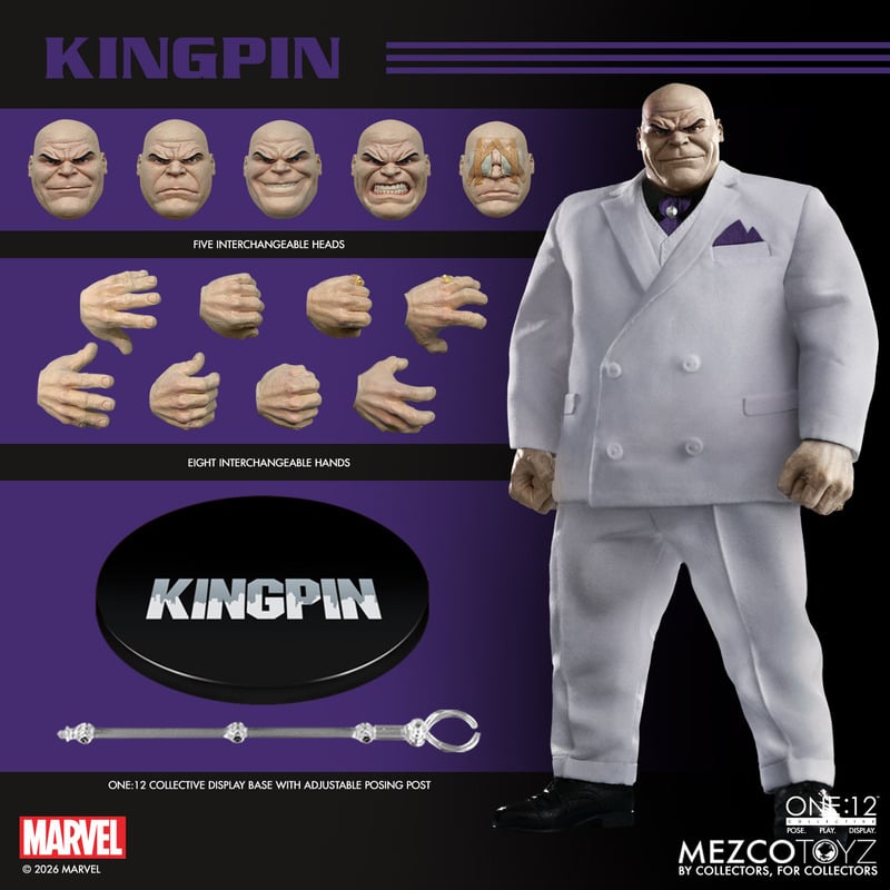 062027 - Marvel - Kingpin - Figurine Articulée Mezco Toys