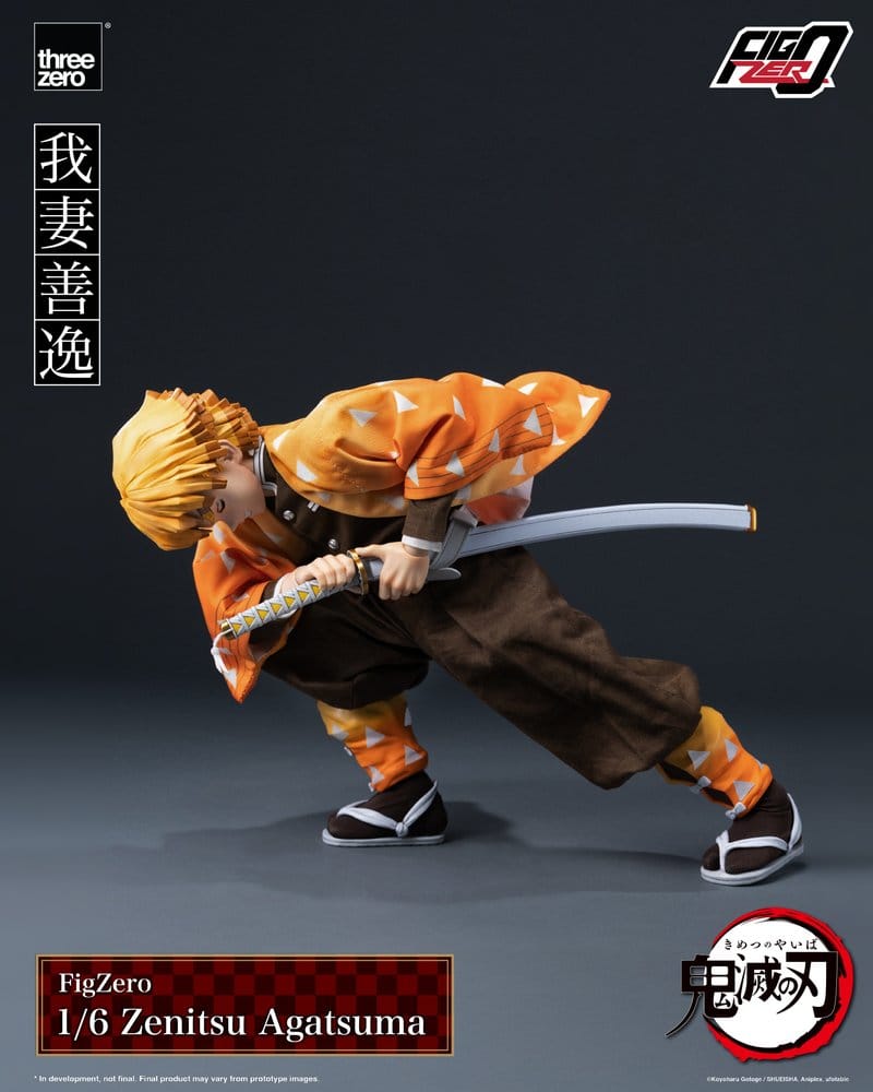 022027 - Demon Slayer - Zenitsu Agatsuma (FigZero) - Figurine Articulée ThreeZero