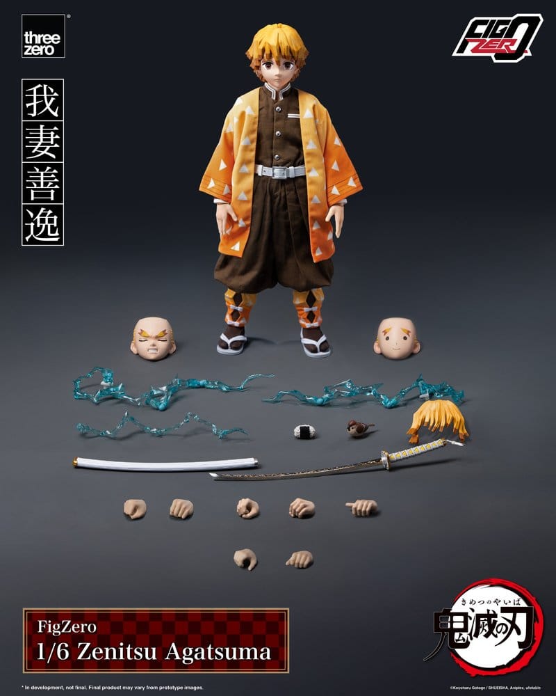 022027 - Demon Slayer - Zenitsu Agatsuma (FigZero) - Figurine Articulée ThreeZero