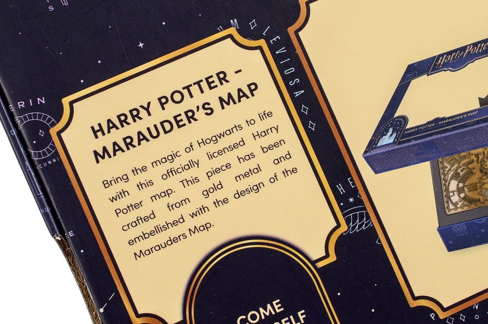 092026 - Harry Potter - réplique Marauder's Map Metal Map - Goodies AAA Marchandise
