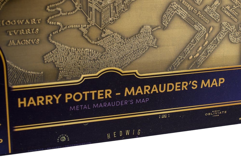 092026 - Harry Potter - réplique Marauder's Map Metal Map - Goodies AAA Marchandise