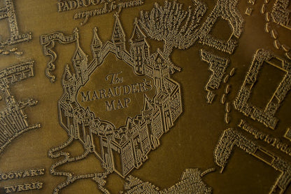 092026 - Harry Potter - réplique Marauder's Map Metal Map - Goodies AAA Marchandise
