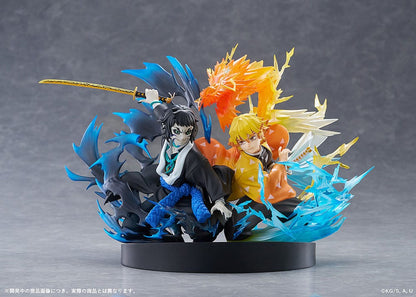 012027 - Demon Slayer: Kimetsu no Yaiba - Zenitsu Agatsuma & Kaigaku - Statuette Aniplex