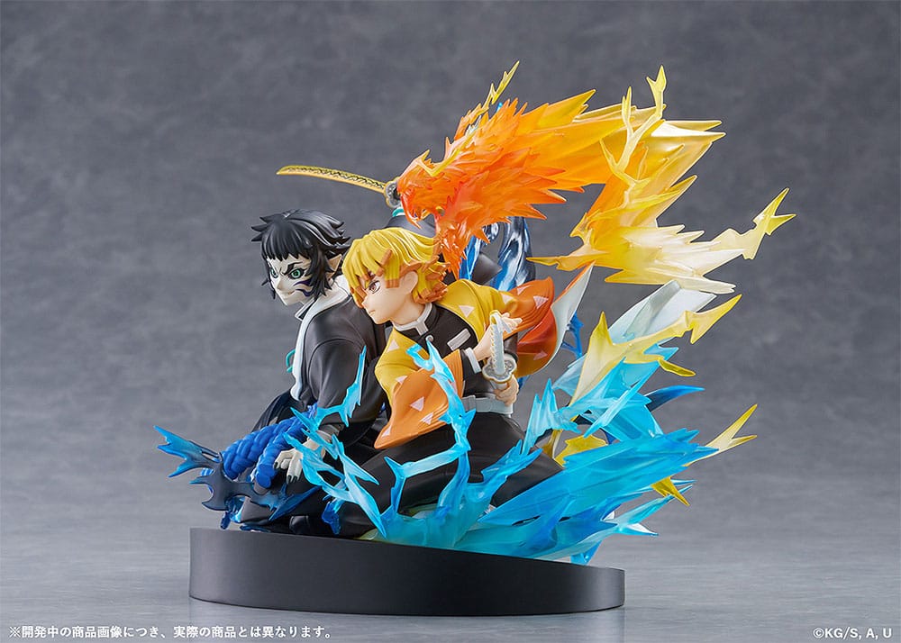 012027 - Demon Slayer: Kimetsu no Yaiba - Zenitsu Agatsuma & Kaigaku - Statuette Aniplex
