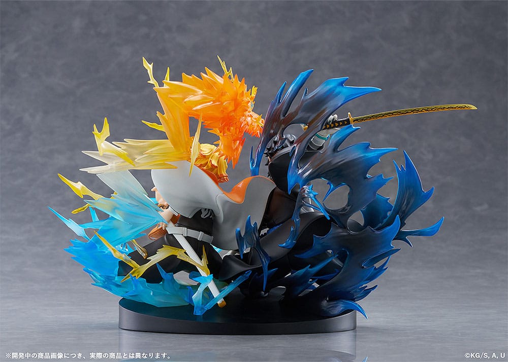 012027 - Demon Slayer: Kimetsu no Yaiba - Zenitsu Agatsuma & Kaigaku - Statuette Aniplex