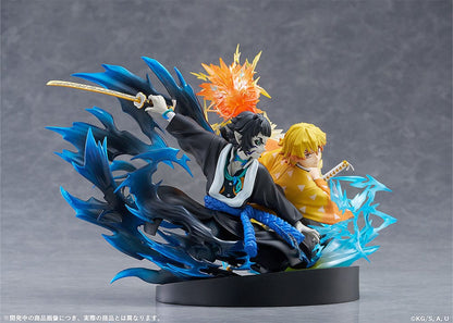 012027 - Demon Slayer: Kimetsu no Yaiba - Zenitsu Agatsuma & Kaigaku - Statuette Aniplex