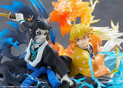 012027 - Demon Slayer: Kimetsu no Yaiba - Zenitsu Agatsuma & Kaigaku - Statuette Aniplex