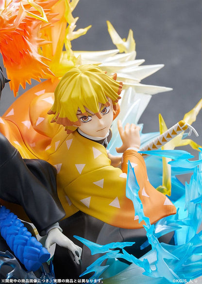 012027 - Demon Slayer: Kimetsu no Yaiba - Zenitsu Agatsuma & Kaigaku - Statuette Aniplex