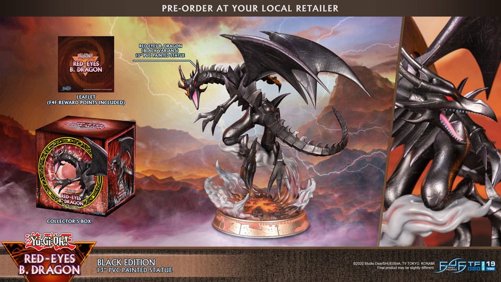 102026 - Yu-Gi-Oh! - Red-Eyes B. Dragon (Black Colour Ver.) - Statuette First 4 Figure