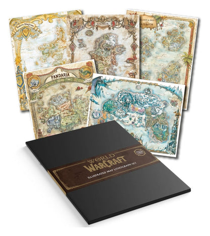 092026 - World of Warcraft - Coffret 5 Lithographies Édition Limitée 36 x 28 cm