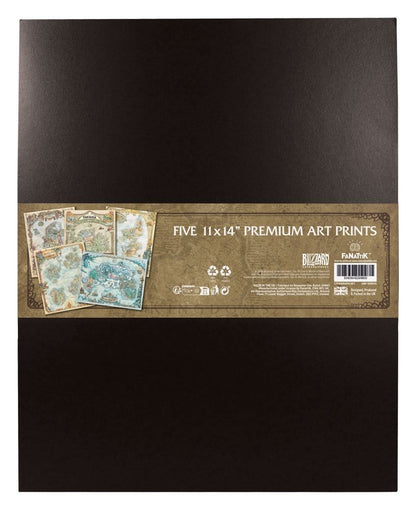 092026 - World of Warcraft - Coffret 5 Lithographies Édition Limitée 36 x 28 cm