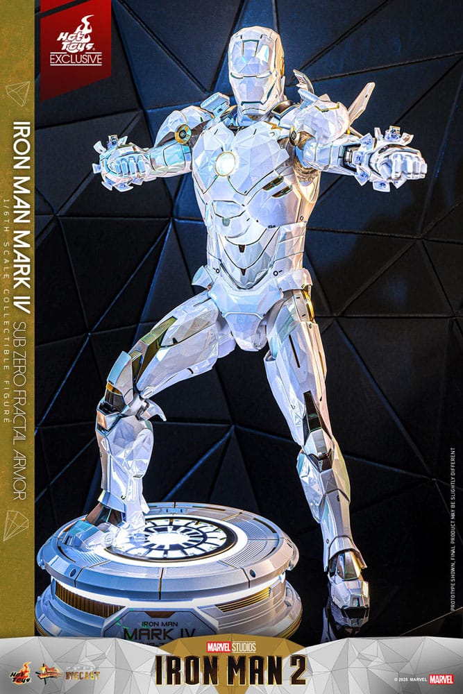 022026 - Iron Man 2 - Iron Man Mark IV (Sub-Zero Fractal Armor) - Figurine Articulée Hot Toys