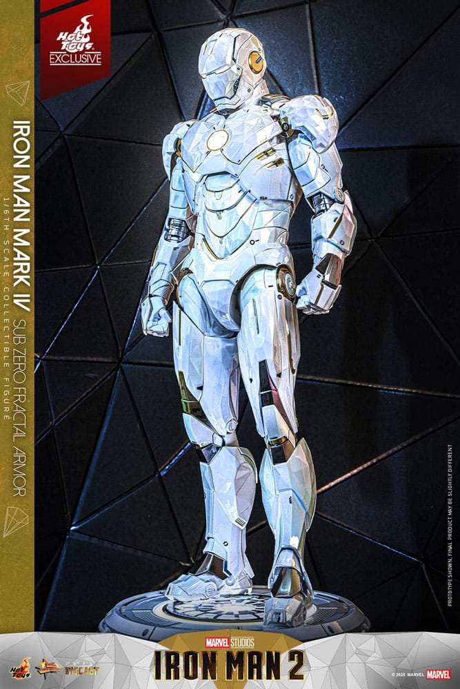 022026 - Iron Man 2 - Iron Man Mark IV (Sub-Zero Fractal Armor) - Figurine Articulée Hot Toys