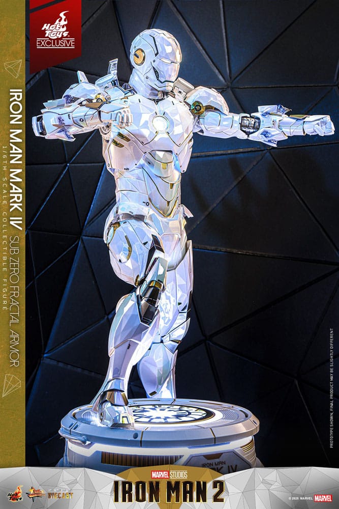 022026 - Iron Man 2 - Iron Man Mark IV (Sub-Zero Fractal Armor) - Figurine Articulée Hot Toys