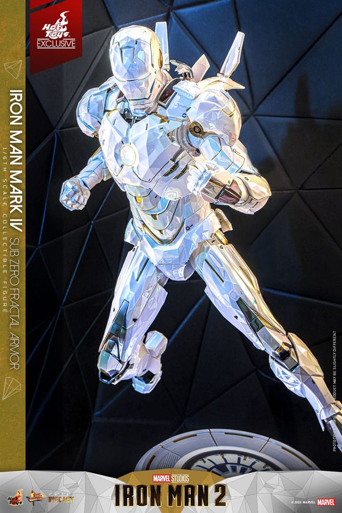 022026 - Iron Man 2 - Iron Man Mark IV (Sub-Zero Fractal Armor) - Figurine Articulée Hot Toys