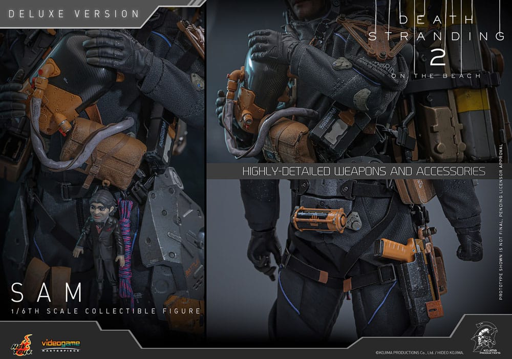 112026 - Death Stranding 2: On the Beach - Sam (Deluxe Version) - Figurine Articulée Hot Toys