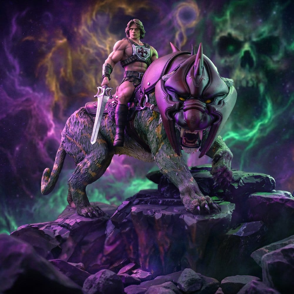 052027 - Masters of the Universe statuette He-Man and Battle Cat 33 cm Iron Studios Art Scale 1/10