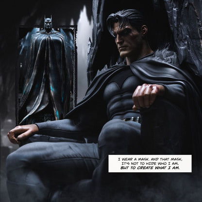 112025 - DC Comics - Batman & Bruce Wayne - Statuette Iron Studio